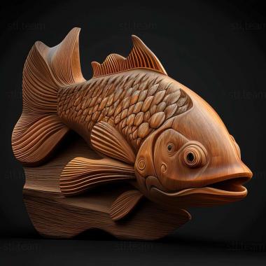 3D модель Риба Афіосеміон Шлуппа (STL)